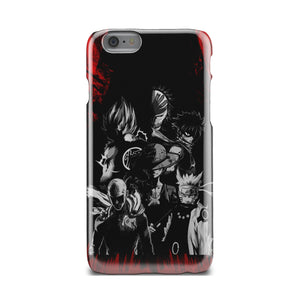 Naruto, Saitama, Luffy, Natsu, Goku and Kurosaki Phone Case iPhone 6  