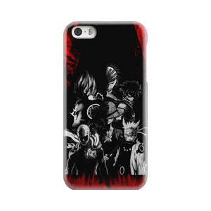 Naruto, Saitama, Luffy, Natsu, Goku and Kurosaki Phone Case iPhone 5  