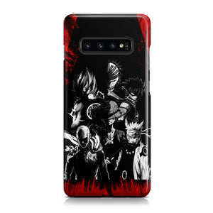Naruto, Saitama, Luffy, Natsu, Goku and Kurosaki Phone Case Samsung Galaxy S10  