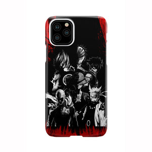 Naruto, Saitama, Luffy, Natsu, Goku and Kurosaki Phone Case iPhone 11 Pro  