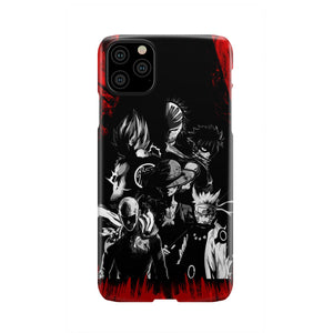 Naruto, Saitama, Luffy, Natsu, Goku and Kurosaki Phone Case iPhone 11 Pro Max  