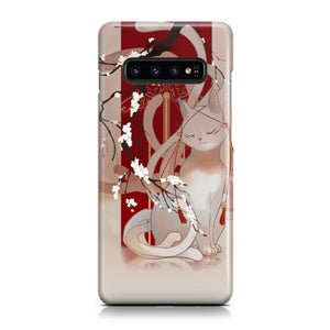 White Cat Phone Case Samsung Galaxy S10  