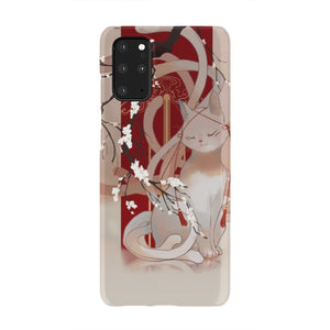 White Cat Phone Case Samsung Galaxy S20 Plus  