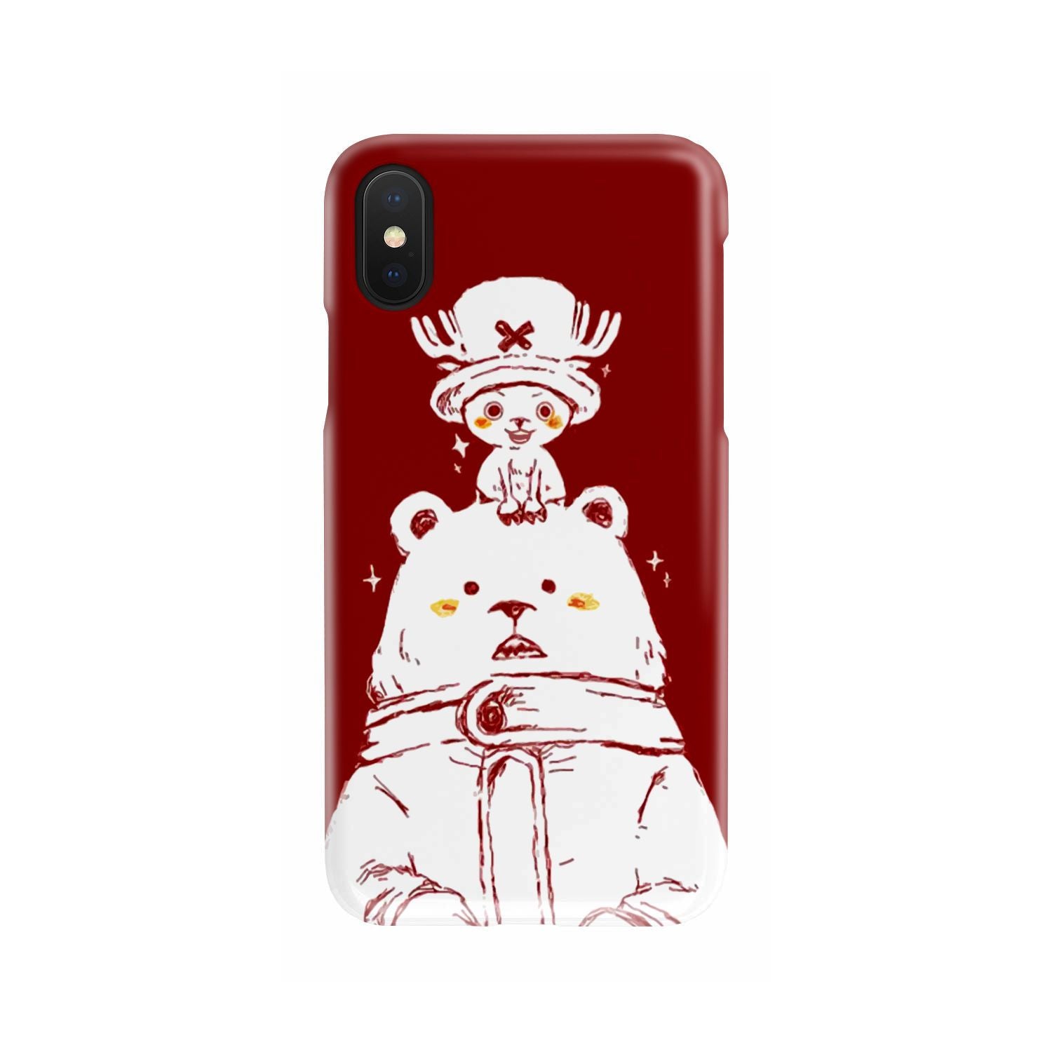One Piece Chopper and Cute Bear Phone Case   