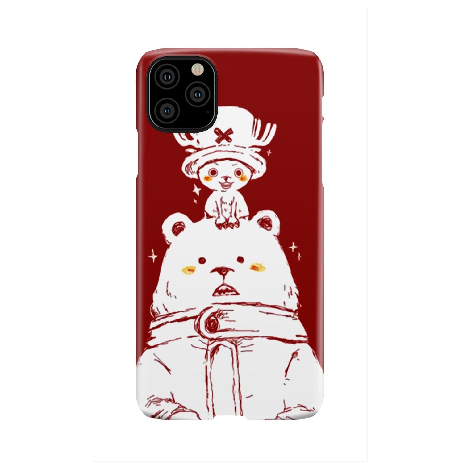 One Piece Chopper and Cute Bear Phone Case iPhone 11 Pro Max  