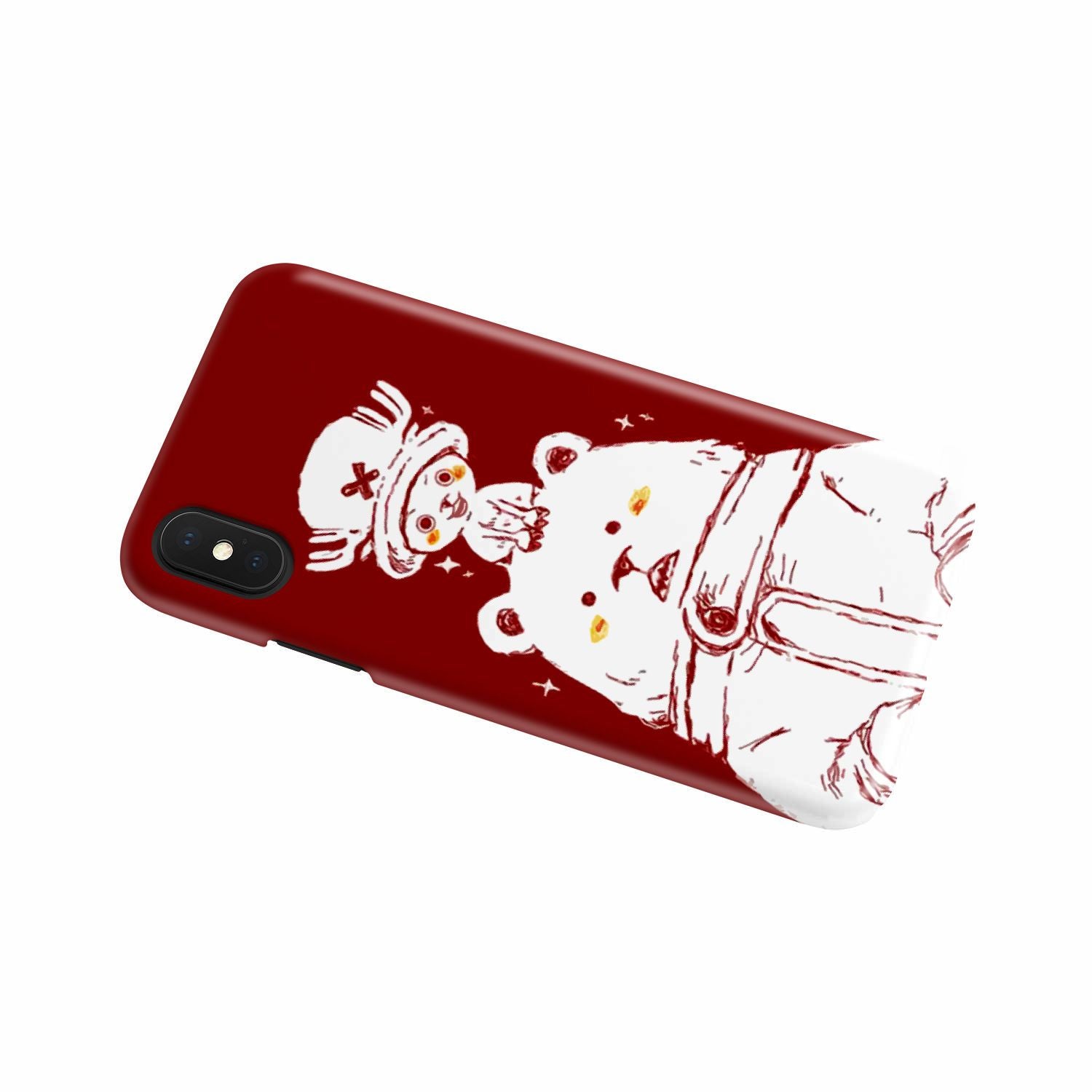 One Piece Chopper and Cute Bear Phone Case   