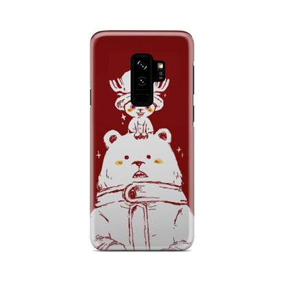 One Piece Chopper and Cute Bear Phone Case Samsung Galaxy S9 Plus  