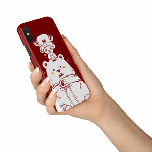 One Piece Chopper and Cute Bear Phone Case   
