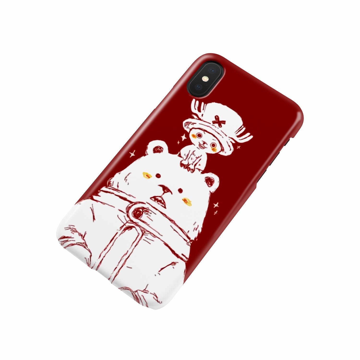 One Piece Chopper and Cute Bear Phone Case   