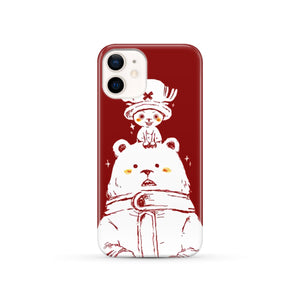 One Piece Chopper and Cute Bear Phone Case iPhone 12  