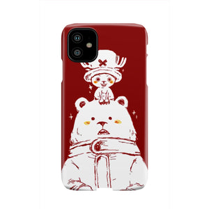 One Piece Chopper and Cute Bear Phone Case iPhone 11  
