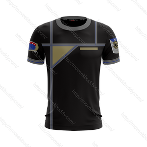 Babylon 5 Army Of Light Uniform Cosplay Unisex 3D T-shirt   