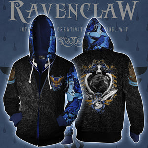 Ravenclaw Harry Potter Zip Up Hoodie XS  