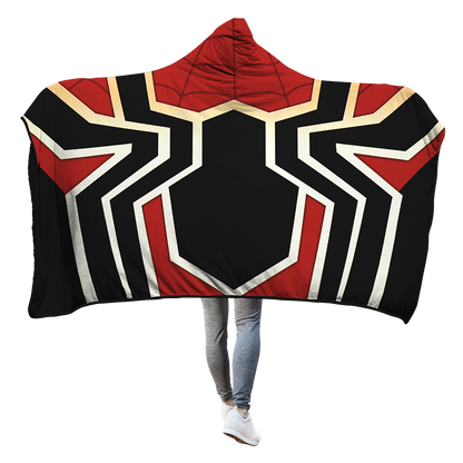 Spider-man 3D Hooded Blanket Adult 80"x60" Iron Spider Man 