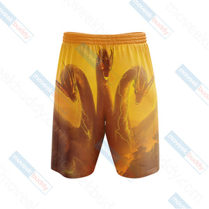 Godzilla King Of The Monsters - Ghidorah Beach Shorts   