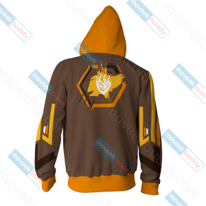 RWBY Yang Xiao Long Zip Up Hoodie   