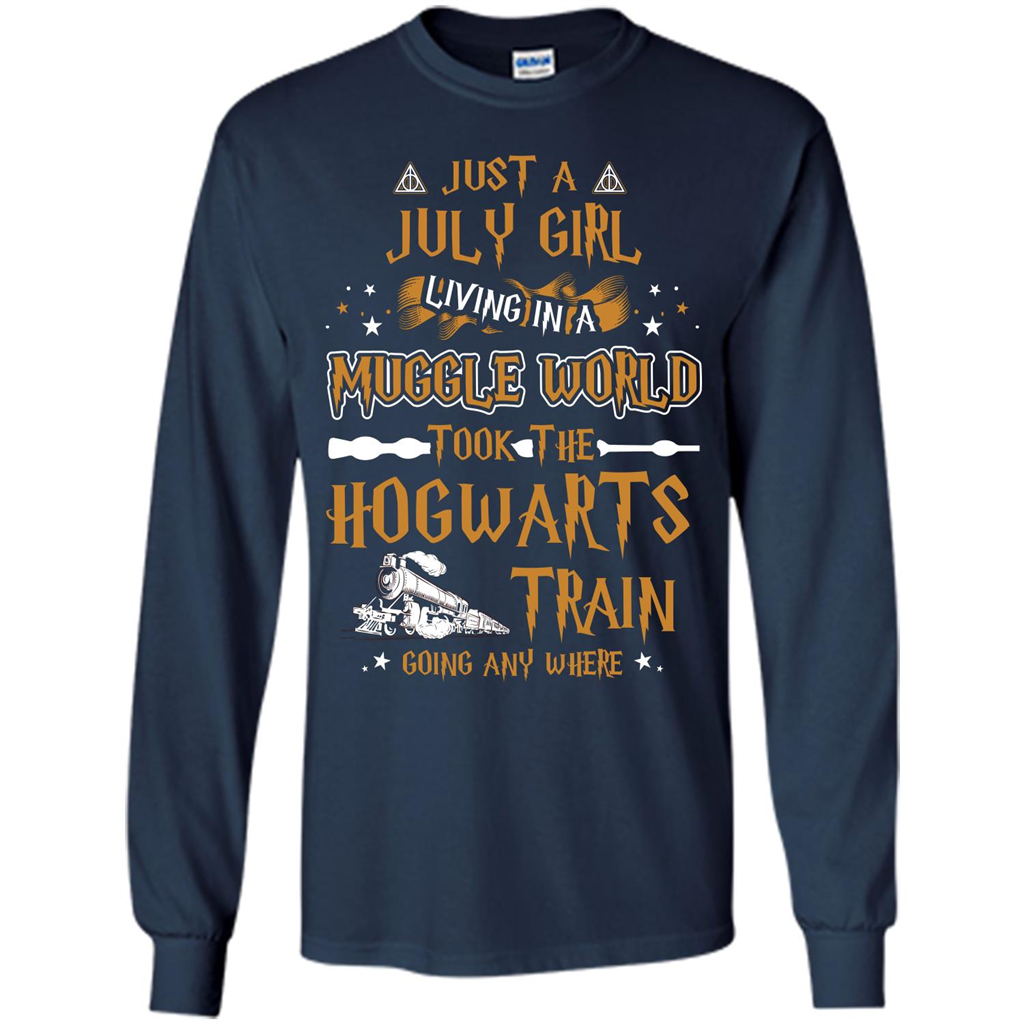Harry Potter T-shirt Just A July Girl Living In A Muggle World   