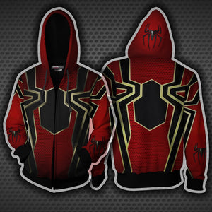 Spider-Man Cosplay Zip Up Hoodie Jacket US/EU XXS (ASIAN S)  