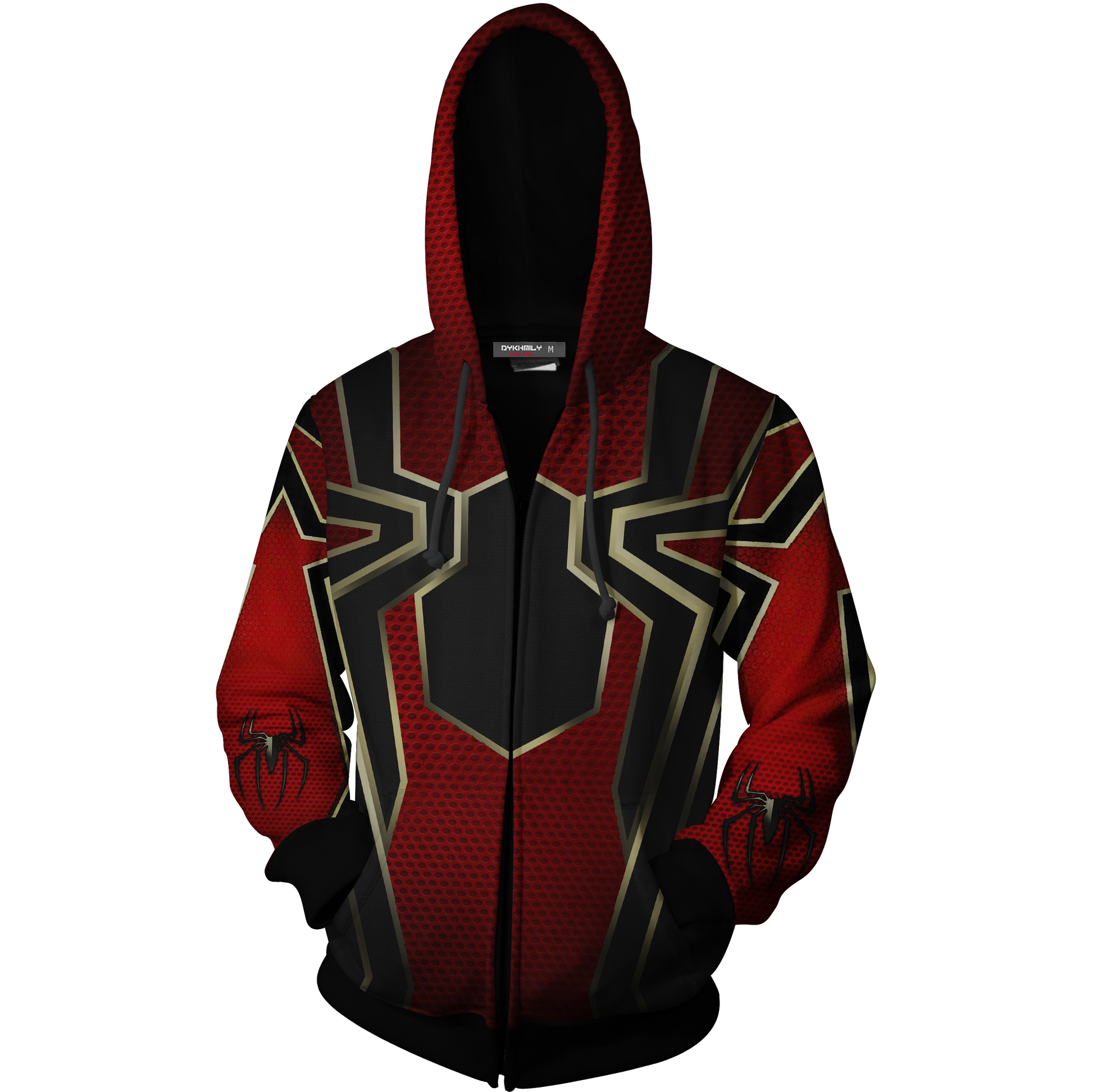 Spider-Man Cosplay Zip Up Hoodie Jacket   