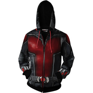 Ant Man Cosplay Zip Up Hoodie Jacket   