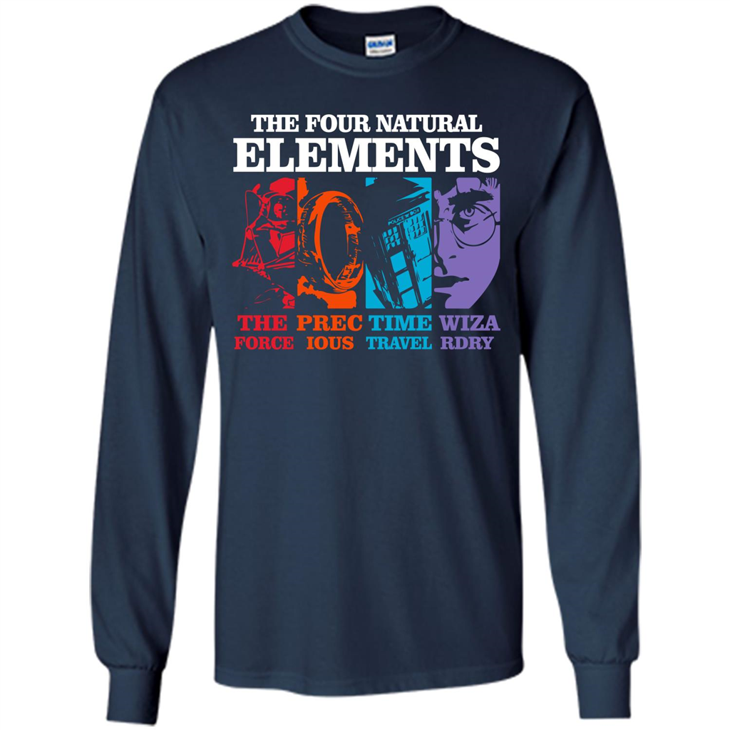 Movie T-shirt The Four Natural Elements T-shirt Navy S 