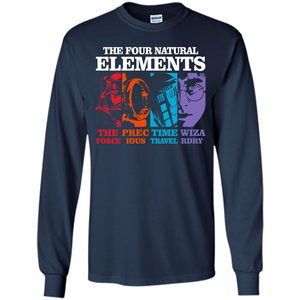 Movie T-shirt The Four Natural Elements T-shirt Navy S 