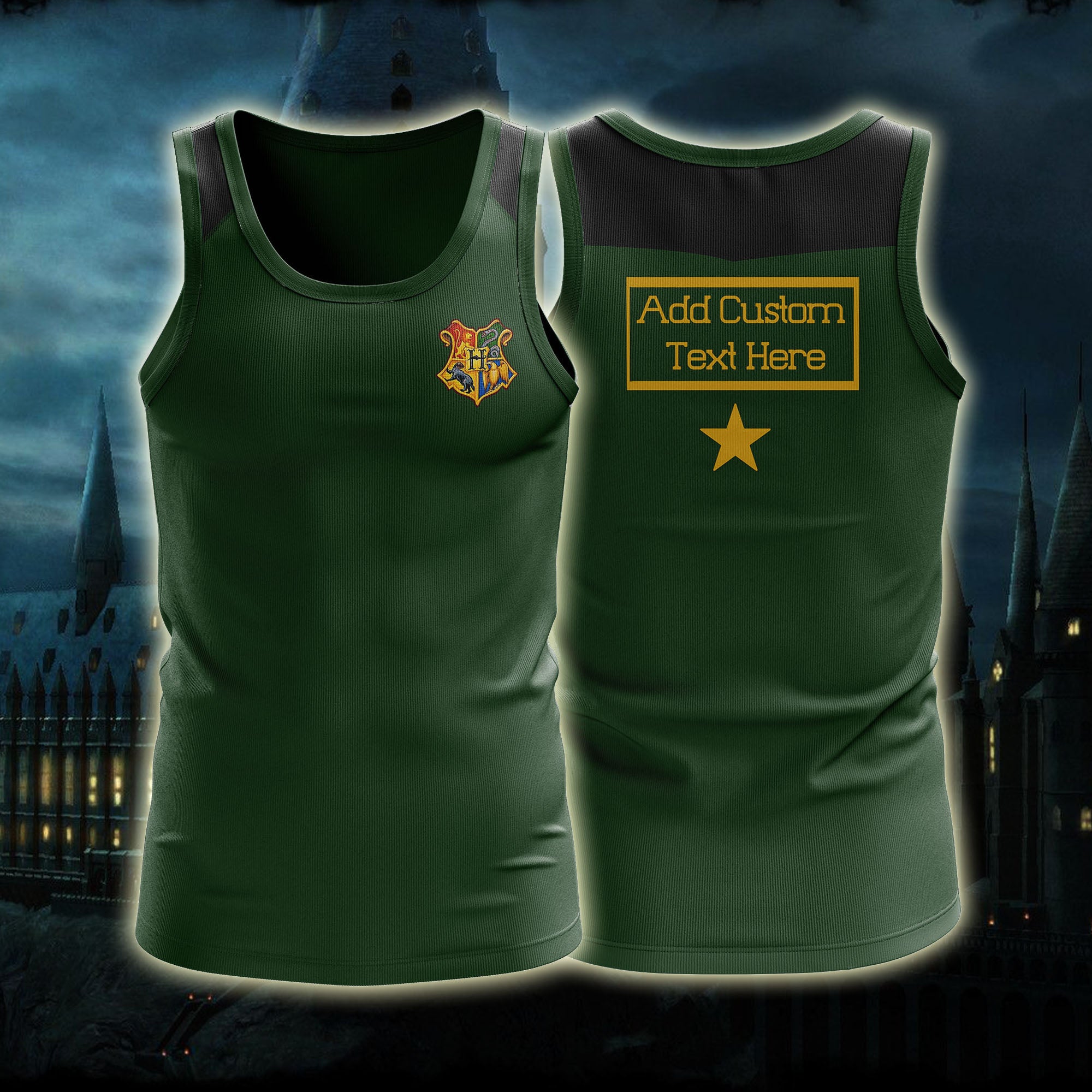 Slytherin Triwizard Tournament Harry Potter (Customized Name) 3D Tank Top S  