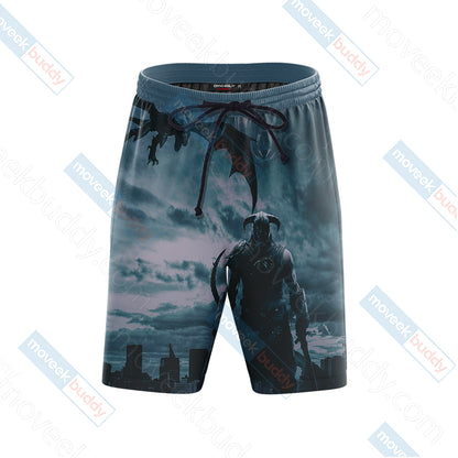 The Elder Scrolls V: Skyrim-Dovahkiin Beach Shorts   