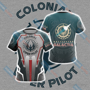 Battlestar Galactica New Unisex 3D T-shirt   