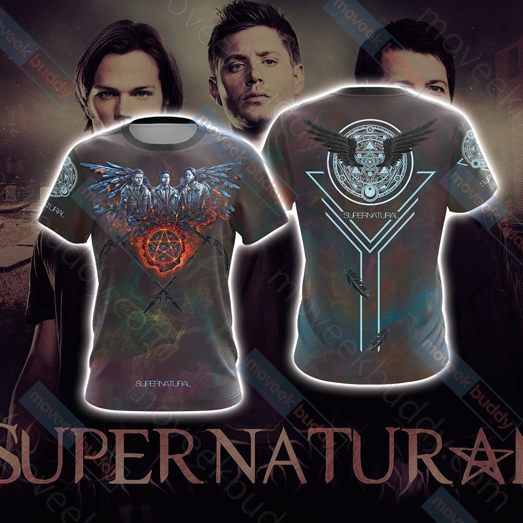 Supernatural Unisex 3D T-shirt US/EU S (ASIAN L)  
