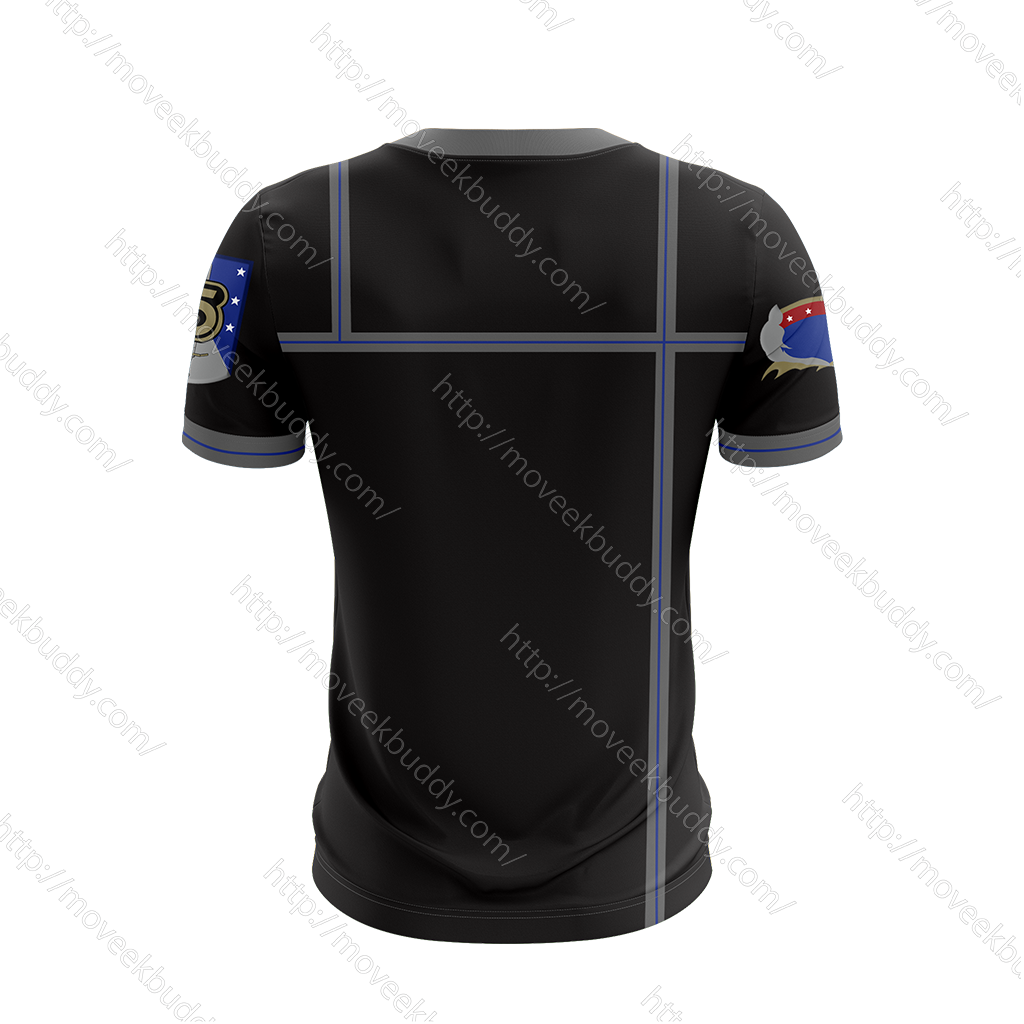 Babylon 5 Army Of Light Uniform Cosplay Unisex 3D T-shirt   