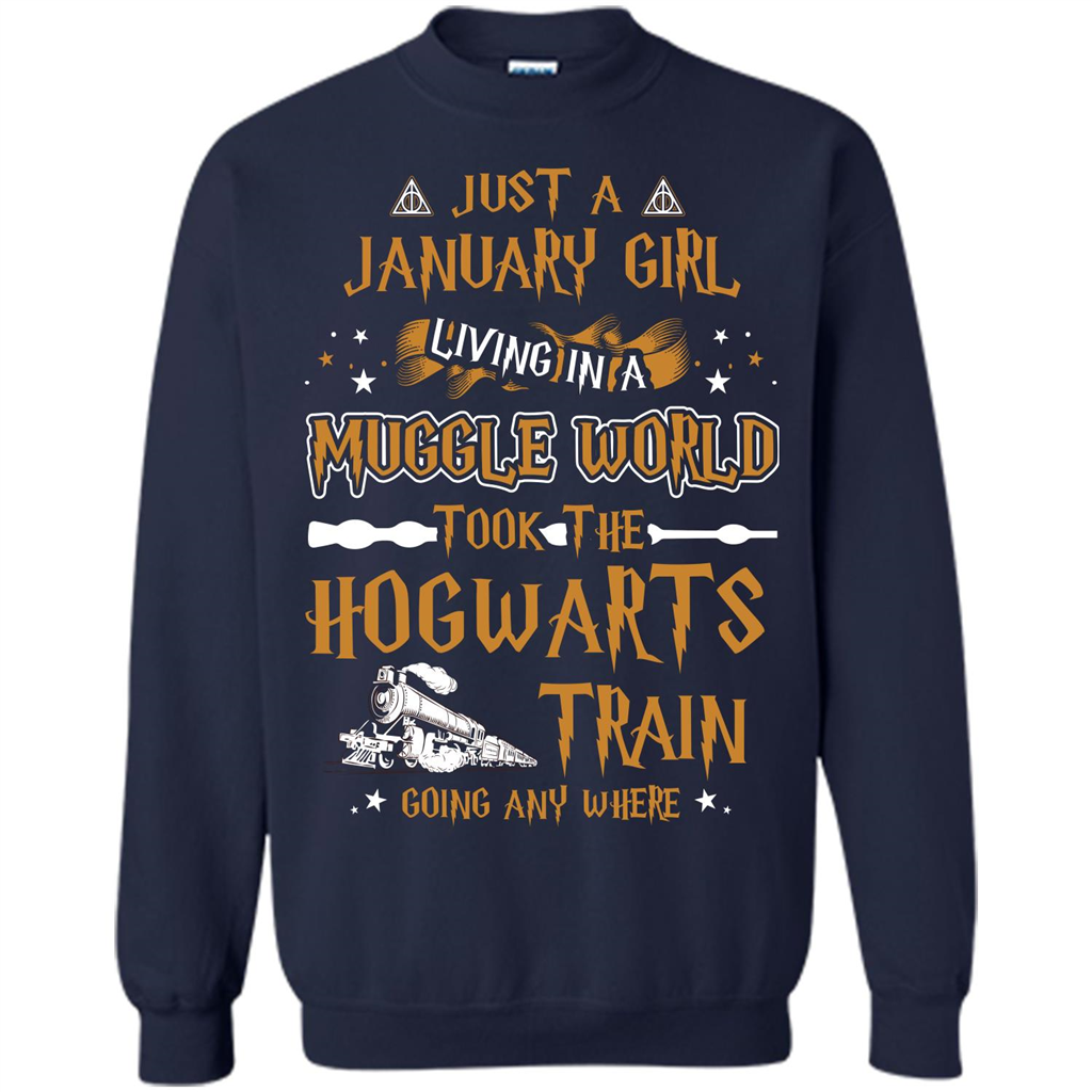 Harry Potter T-shirt Just A January Girl Living In A Muggle World   