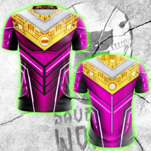 Power Ranger ZEO Cosplay Unisex 3D T-shirt US/EU S (ASIAN L) Pink Ranger 
