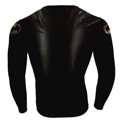 Justice League Batman Cosplay Long Sleeve Compression T-shirt   