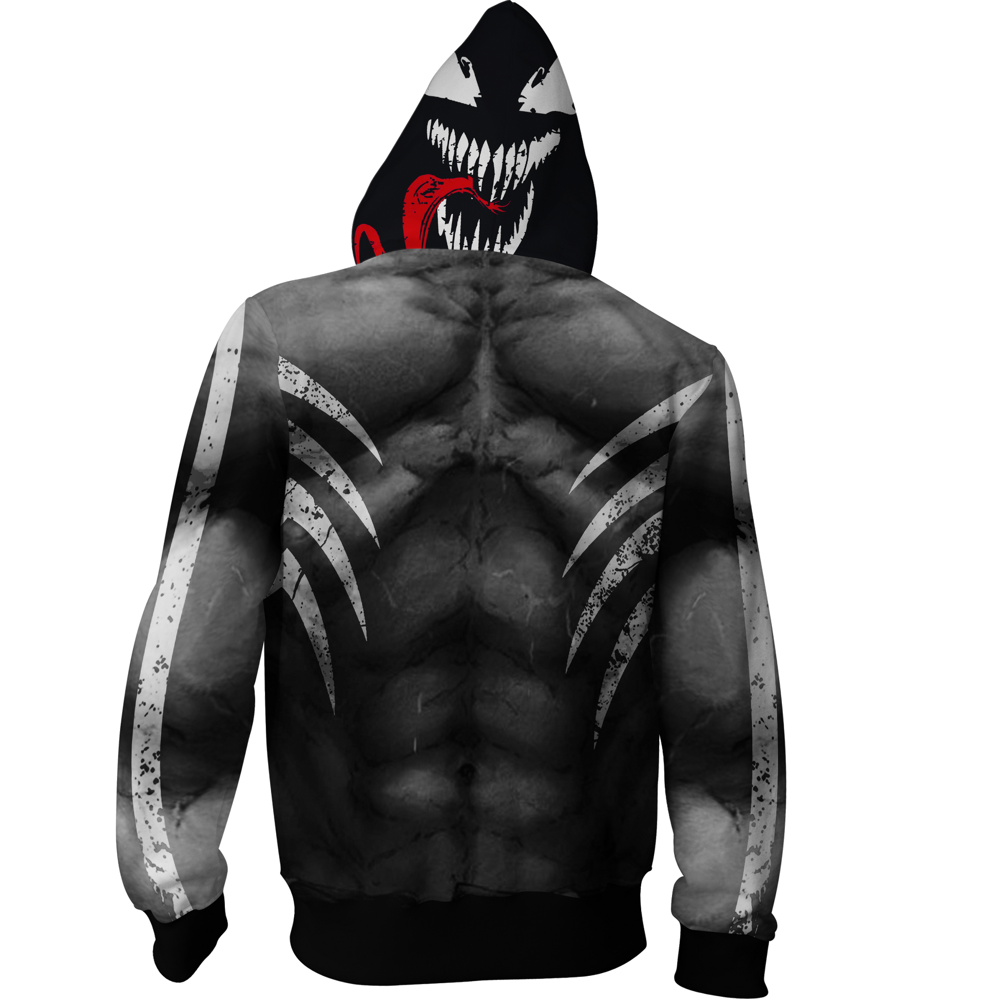 Venom Marvel Fan Zip Up Hoodie   
