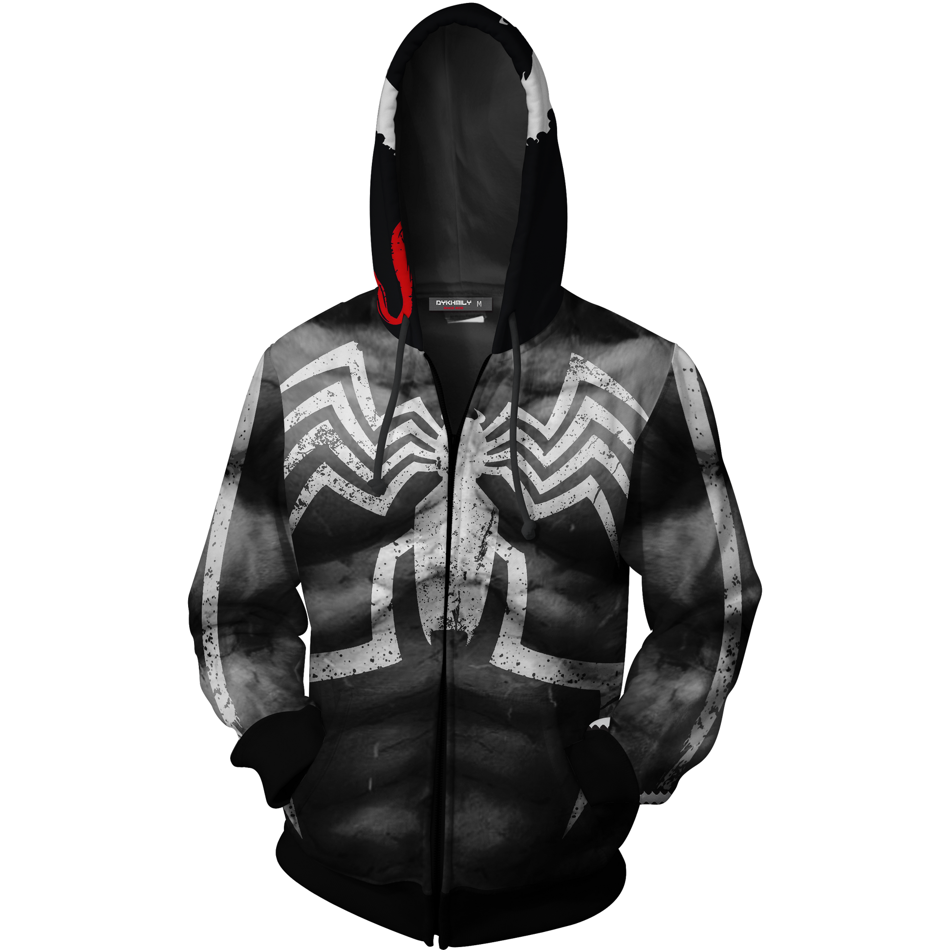 Venom Marvel Fan Zip Up Hoodie   