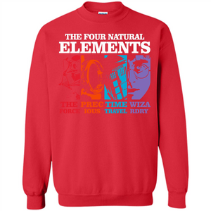 Movie T-shirt The Four Natural Elements T-shirt Red S 
