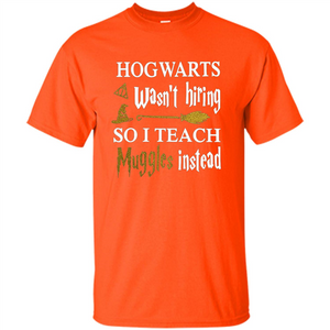 I Teach Muggles Instead T-shirt Orange S 