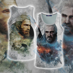 The Witcher - Geralt 3D T-shirt Tank Top S 