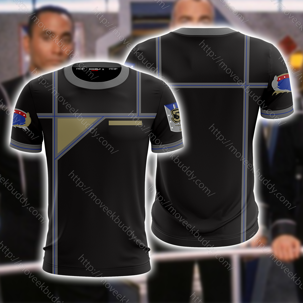 Babylon 5 Army Of Light Uniform Cosplay Unisex 3D T-shirt S  
