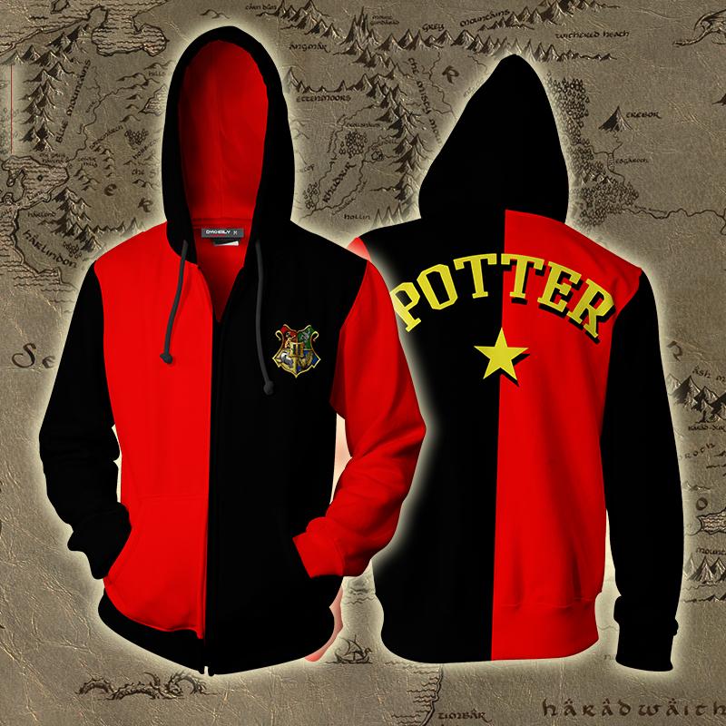 Triwizard Tournament Harry Potter (Potter) Zip Up Hoodie S  