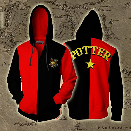 Triwizard Tournament Harry Potter (Potter) Zip Up Hoodie S  