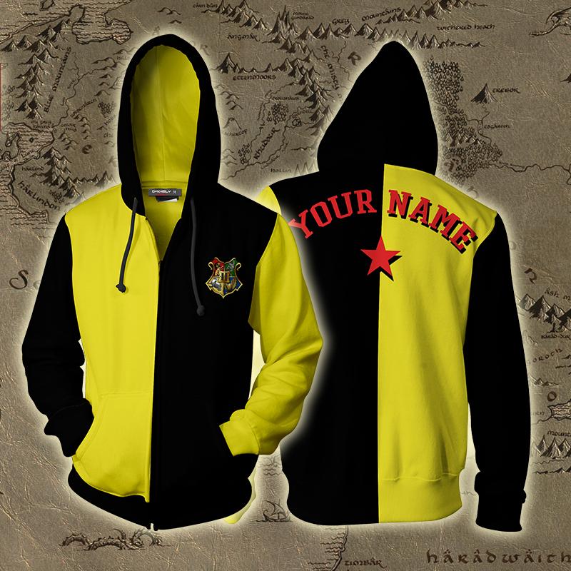 Triwizard Tournament Harry Potter Diggory (Customized Name) Zip Up Hoodie S  