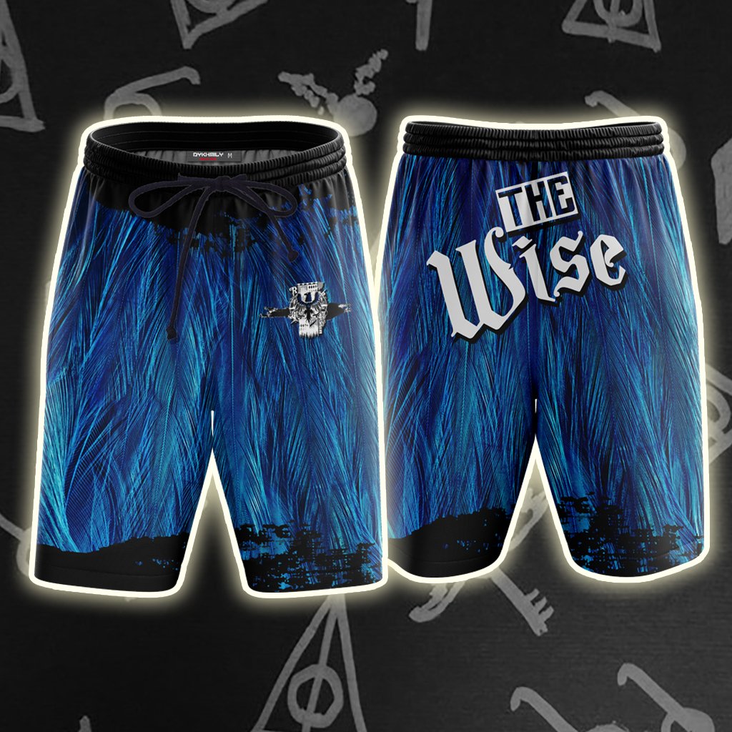 The Wise Ravenclaw Harry Potter Beach Short S  