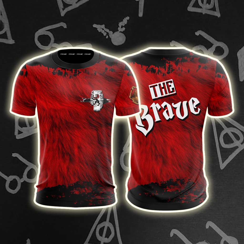 The Brave Gryffindor Harry Potter Unisex 3D T-shirt   