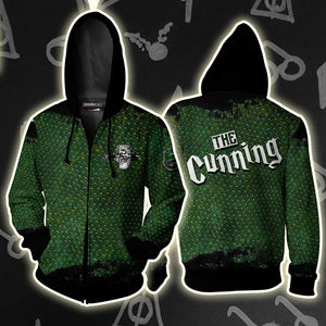 The Cunning Slytherin Harry Potter Unisex 3D T-shirt Zip Hoodie S 