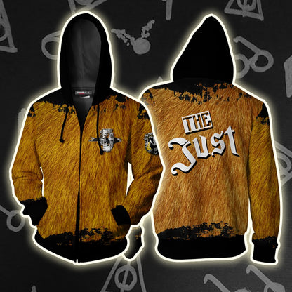 The Just Hufflepuff Harry Potter Unisex 3D T-shirt Zip Hoodie S 