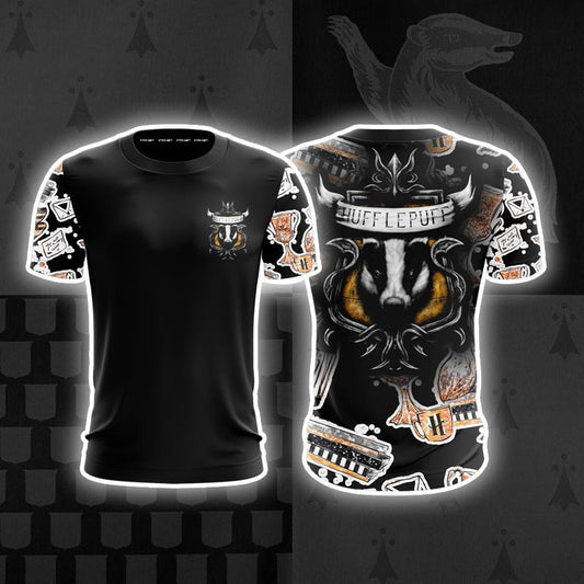 The Hufflepuff Badger Harry Potter New Collection Unisex 3D T-shirt   