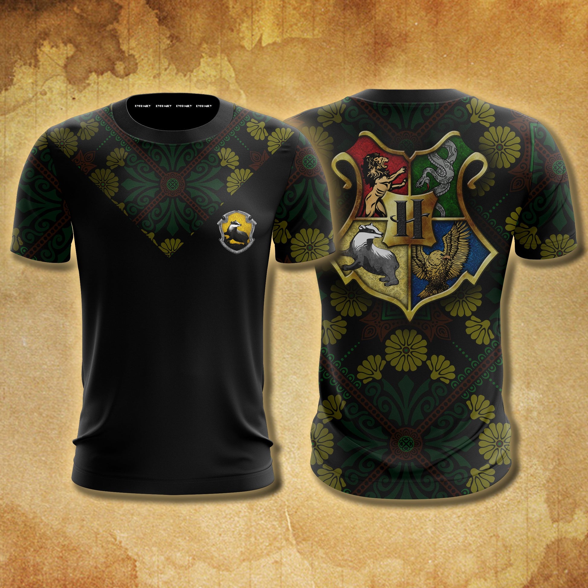 Hufflepuff House Harry Potter New Collection Unisex 3D T-shirt   