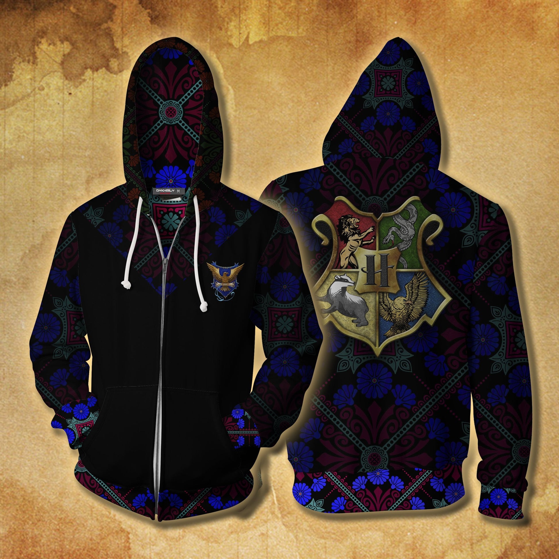 Ravenclaw House Harry Potter New Collection Unisex 3D T-shirt Zip Hoodie S 